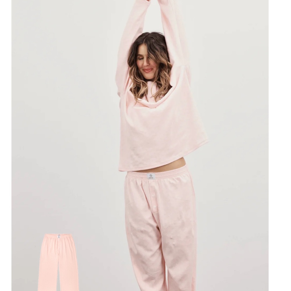 Heart Pointelle Boxer pants ballet pink size medium